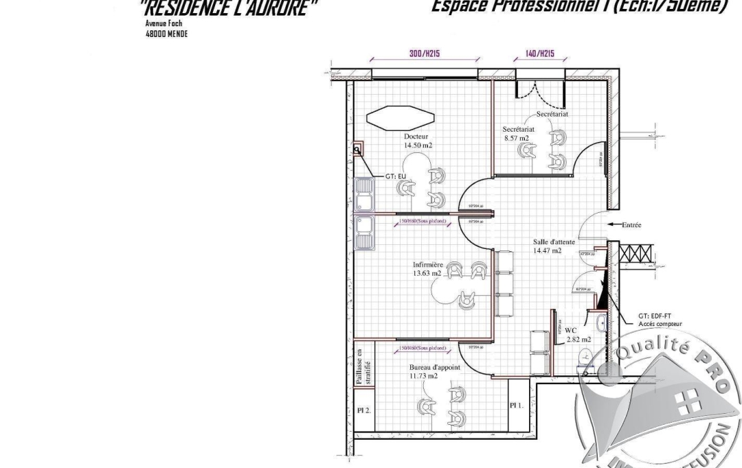 SOLOGEC IMMOBILIER : Local / Bureau | MENDE (48000) | 66 m2 | 115 000 € 